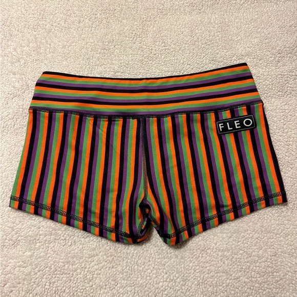 FLEO Witch Please 2.0 Stripe Halloween Athletic Shorts OGs Rare - Picture 1 of 7